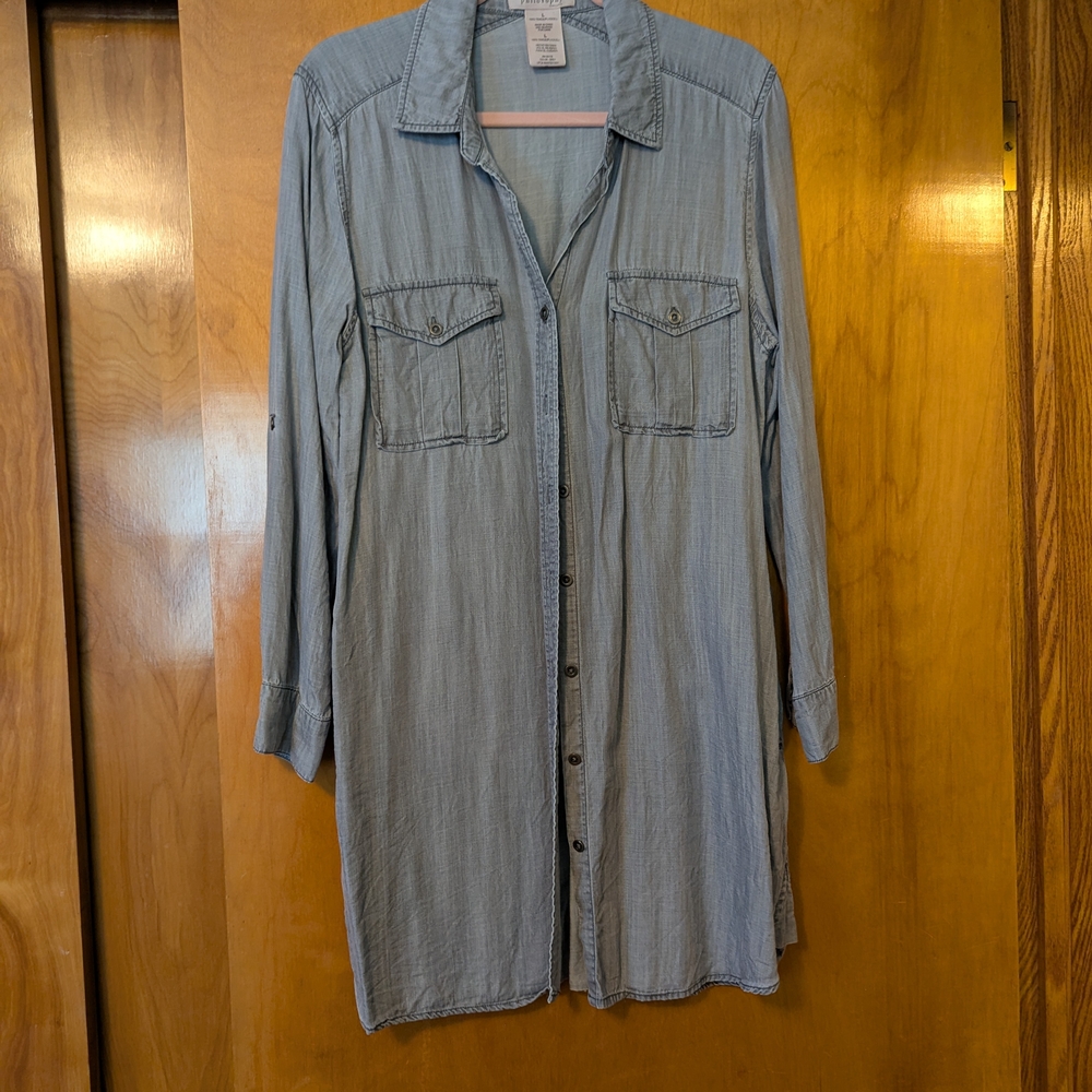 Philosophy Gray Tencel Shirt